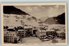 Le Sépey en hiver L'Oldenhorn et le Scex rouge