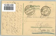 Waldstatt 1909 Kurhaus Hirschen Hirschengarten Appenzell Oldtimer Feldpost