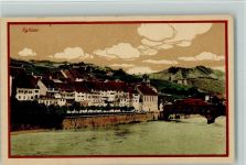 Eglisau Uferpromenade Brücke über Rhein