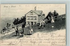 8496 Steg im Tösstal 1905 - Gasthaus Hörnli Kulm Wiese mit Kindern
