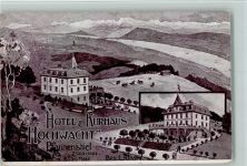Pfannenstiel 1908 Hotel u. Kurhaus Hochwacht Rinder Alpen