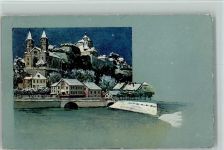 Aarburg Winter Die Aarburg u. die Aare