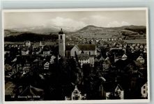 9200 Gossau SG - Kirche und Säntis