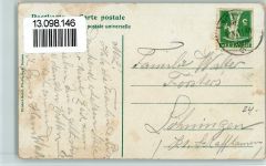 Hitzkirch 1914 Vue generale mit Kirche AK