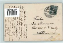 1919 Gebrauchsspuren Sonnenquai - Straßenbahn, AK