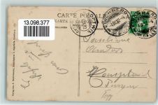 9533 Kirchberg SG 1912 Gebrauchsspuren Straßenpartie, AK