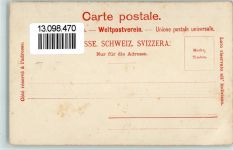 6410 Goldau 1899 Gebrauchsspuren Gruss aus - Rigi Bergbahn , vue generale, Verlag Guggenheim Nr. 3636