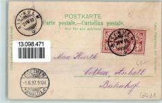 6410 Rigi Klösterli 1897 Gebrauchsspuren Gruss aus - Litho - Eckknick