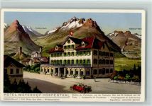 6493 Hospental 1925 KEINE AK Hotel Meyerhof Hospenthal Werbung