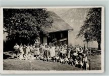 Filzbach 1935 Ferienlager Hoffnungs. - Gruppenbild mit Kindern