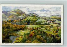 Hulftegg Künstlerkarte Ölgemälde von Stutz - Sennhof