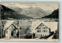 8717 Benken SG - Panorama gegen das Glarnerland Gnadenkapelle Gasthaus Pension Zum Pilgerhaus