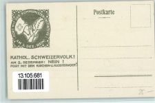 1922 Lithographie / Künstlerkarte sign M. Annen - Fort mit der Kommunisten Iniative AK