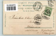 1903 Gotthard Express - Züge AK