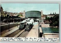 Zürich Verlag Künzli-Tobler Nr. 1186 - Bahnhof Einfahrt, Eisenbahnen AK