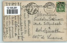 Sörenberg 1909 Alphütte Schwand mit Kühen - Verlag Synnberg Nr. 52 AK