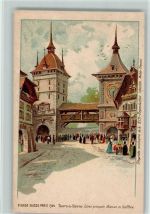 1900 Village Suisse Exposition Paris 1900 - Tours de Berne AK