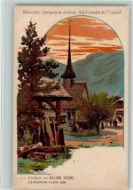 Village Suisse - Exposition Paris 1900 - AK