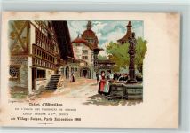 Au Village Suisse, Exposition Paris 1900 , Chalet Effretikon, AK