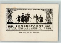3600 Thun 1921 - Sängerfahrt - Pfarr-Cäcilienverein - Bern - nach Thun Wandervögel