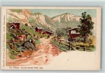 1900 Au Village Suisse, Exposition Paris 1900 - Les Etables