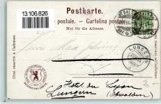 9000 St. Gallen S. Gallo 1904 Gebrauchsspuren Offiz. Festkarte Nr. 1 b - Festhütte - Schützenfest AK