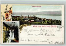 Erlenbach ZH 1901 Wasserfall Zürichsee
