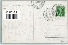 8803 Rüschlikon 1909 - Hotel Kurhaus Belvoir mit Alpen