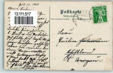 St Chrischona - 1909 Blick von der Terrasse Kirche und Anstaltsgebäude