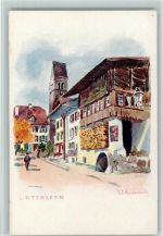 3800 Unterseen Künstlerkarte sign