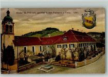 9127 St. Peterzell - Kloster St. Peterzell Wappen Brunnen