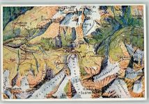 Sustenpass - Landkarte Sustenpass