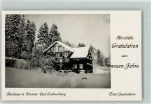 9472 Grabs - Kurhaus Pension Bad Grabserberg Winter Neujahrswünsche Paul Gantenbein