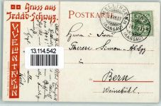 Mellingen 1907 Großes Japanesen-Festspiel Ort lt. Stempel
