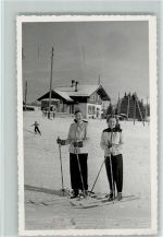 Lenzerheide/Lai Skifahrer Winter Ort handschftlich