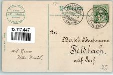 8640 Hurden Gebrauchsspuren 1908 Zürichsee Etzel Gasthaus zum Adler