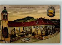 9127 St. Peterzell Gebrauchsspuren Kloster Wappen Brunnen