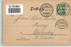 8700 Küsnacht ZH Gebrauchsspuren 1905 Kantonales Lehrerseminar