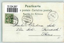1899 Bündnermädchen in der via mala