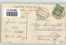 8802 Kilchberg ZH 1907 Gebrauchsspuren Gasthaus Mönchhof Pferdekutsche