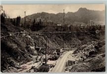 8854 Siebnen - Kraftwerk Wäggithal Baustelle Staumauer II Rempen taleinwärts gesehen Serie 8 Nr. 9