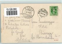 Wald AR 1908 Blick auf Säntiskette vom Gasthaus zur Tanne