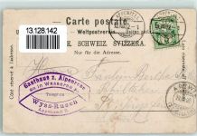 9057 Wasserauen 1902 - Gasthaus Alpenrose Hüttenstemepl