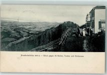 Hundwiler Höhe 1903 Hundwilerhöhe Blick gegen St. Gallen Teufen und Bodensee