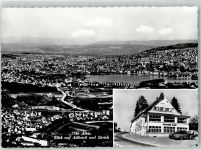 Albis Blick auf Adliswil und Zürich Hotel Hirschen