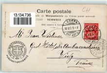 Luzern 1901 Eidg.Schützenfest Künstlerkarte