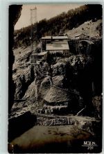 8854 Siebnen Gebrauchsspuren Kraftwerk Wäggithal Staumauer im Schräh