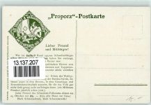 Proporz-Postkarte Wahl