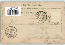 8717 Benken SG 1903 Gebrauchsspuren Maria Bildstein Weihnacht-Grotte Kapelle Oelberg Grotte vom verlorenen Sohn Lithographie