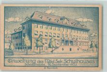 Bern Einweihung des Mäd. Sek. Schulhauses Schosshalde sign G. Trumbick Künstlerkarte